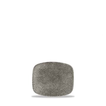 Raku Quartz Black Chefs' Oblong Plate 15.4 x 12.6cm